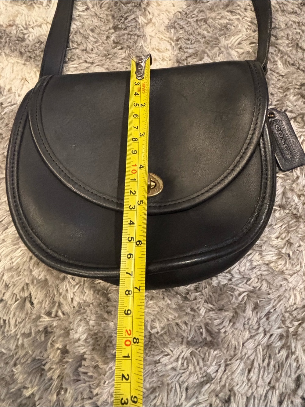Vintage Watson black leather coach purse. - Picture 5 of 8